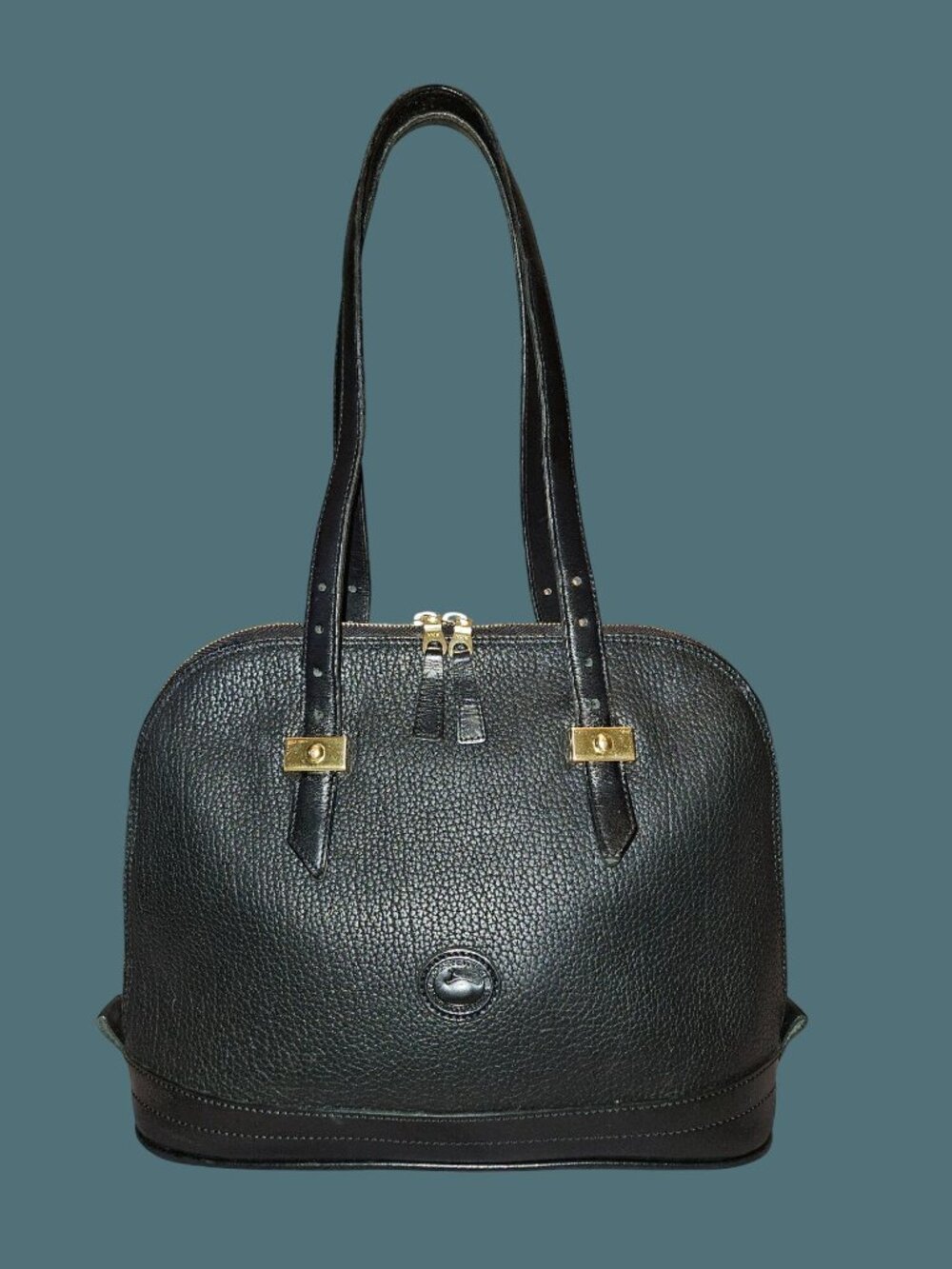 Dooney & Bourke Vtg. All Weather Leather Dome Metro Satchel Shoulder Bag - USA - Picture 2 of 16